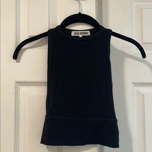 Joah Brown Black Tank Top